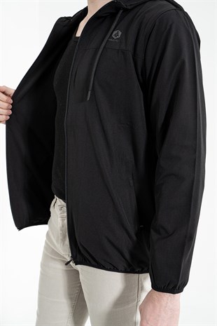 Hammer Jack Aleron Siyah Erkek Fermuarlı Eşofman Üst 