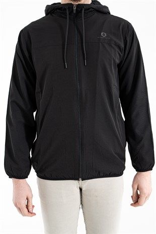 Hammer Jack Aleron Siyah Erkek Fermuarlı Eşofman Üst 