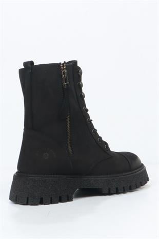 Hammer Jack Geillis Hakiki Deri Siyah Outdoor Kadın Bot