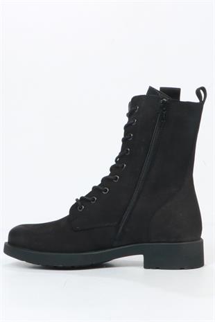 Hammer Jack Della Hakiki Deri Siyah Kadın Bot