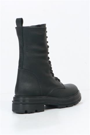 Hammer Jack Minas Hakiki Deri Siyah Kadın Bot 