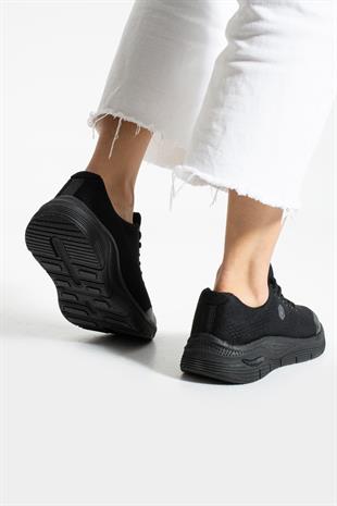 Hammer Jack Siyah  Kadın Spor Ayakkabı 