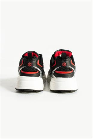 Hammer Jack Songa Siyah Kırmızı Kadın Spor Ayakkabı