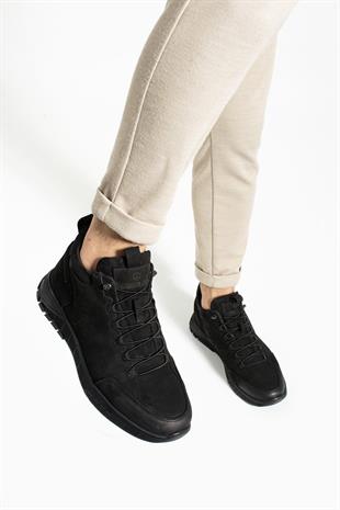 Hammer Jack Strande Hakiki Deri Siyah Nubuk Outdoor Erkek Bot 