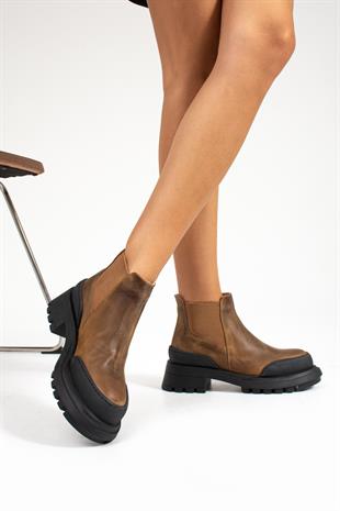 Hammer Jack Sanow Taba Crazy Hakiki Deri Kadın Bot