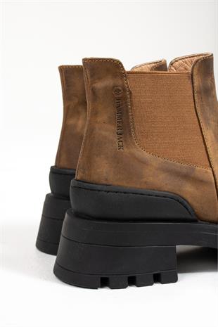 Hammer Jack Sanow Taba Crazy Hakiki Deri Kadın Bot