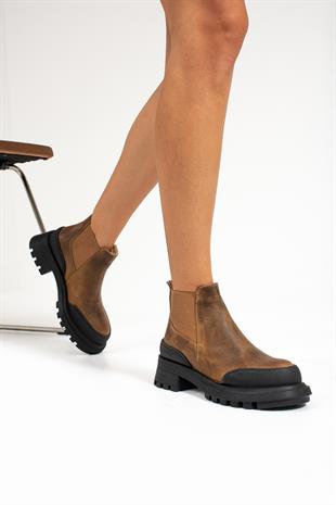 Hammer Jack Sanow Taba Crazy Hakiki Deri Kadın Bot