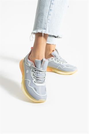 Hammer Jack Wose Gri Kadın Spor Ayakkabı 