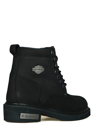 Harley Davıdson Gibson Siyah Nubuk Kadın Bot 