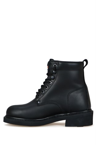 Harley Davidson Gibson Hakiki Deri Siyah Yağlı Unisex Bot