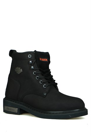 Harley Davıdson Gibson Siyah Nubuk Kadın Bot 