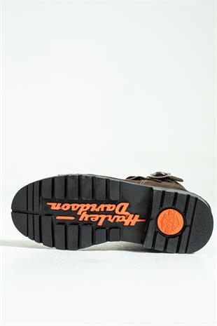 Harley Davidson Laconia Hakiki Deri Kahverengi Çocuk Çizme 