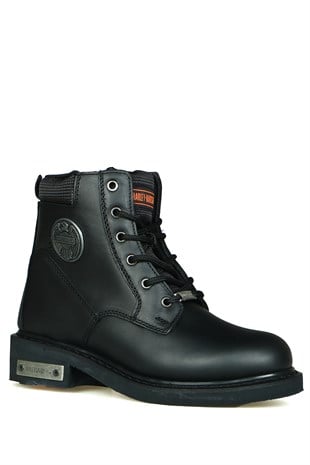 Harley Davıdson Jim Siyah Deri Kadın Bot 