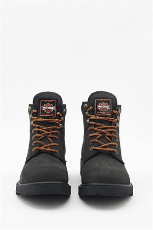 Harley Davidson 556 Mıd Erkek Siyah Nubuk Bot