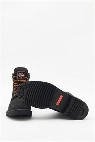 Harley Davidson 556 Mıd Erkek Siyah Nubuk Bot