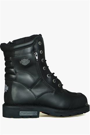 Harley Davidson Hakiki Deri Riddick Siyah Erkek Bot 