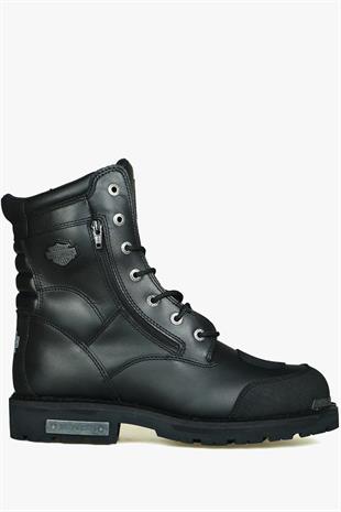 Harley Davidson Hakiki Deri Riddick Siyah Erkek Bot 