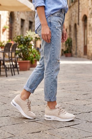 Hammer Jack Solevia Kadın Bej Günlük Ayakkabı