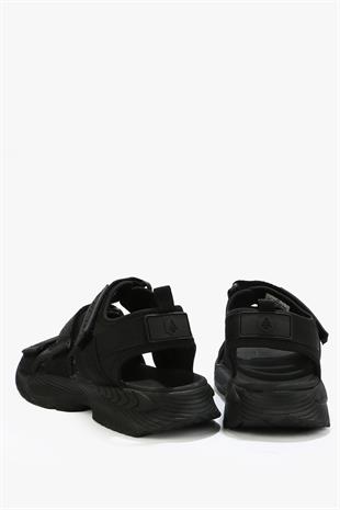 Hammerjack Anson Siyah Kadın Sandalet