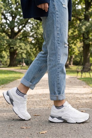 Hammerjack Rene Beyaz Kadın Spor Ayakkabı