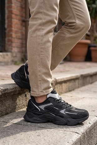 Hammer Jack Banksy Erkek Siyah Spor Ayakkabı