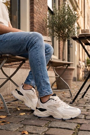 Hammer Jack Banksy Erkek Bej Spor Ayakkabı