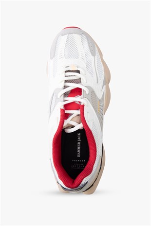 Hammer Jack Banksy Erkek Beyaz Kırmızı Spor Ayakkabı