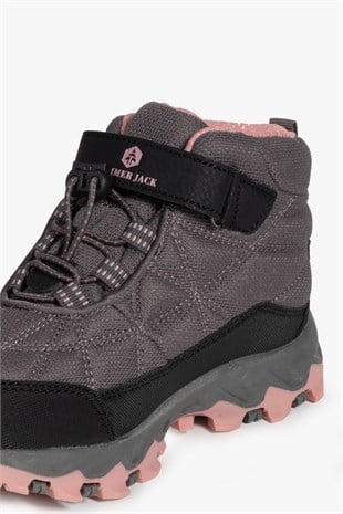 Hammer Jack Su Geçirmez Vectör Gri Pembe Kız Outdoor Bot