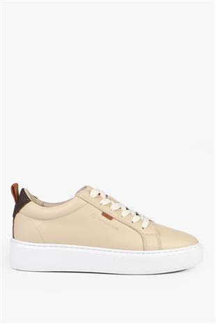 Hammer Jack Hakiki Deri Maringa Bej Kadın Ayakkabı