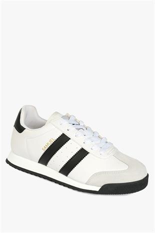 Hammer Jack Samuel Beyaz Siyah Kadın Spor Ayakkabı