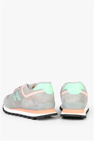 Hammer Jack Chile Hakiki Deri Gri Somon Kadın Spor Ayakkabı
