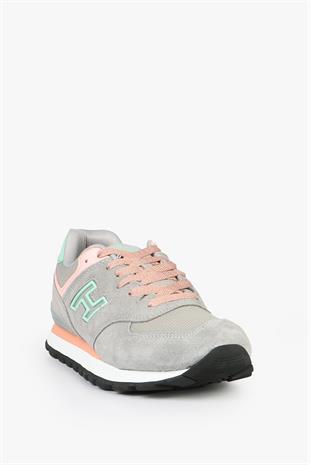 Hammer Jack Chile Hakiki Deri Gri Somon Kadın Spor Ayakkabı