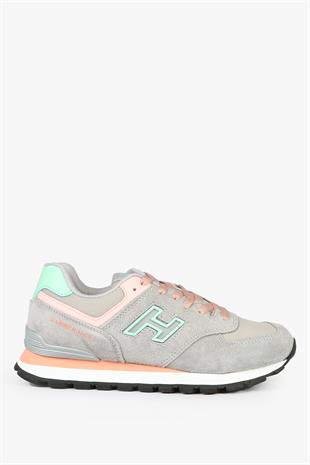 Hammer Jack Chile Hakiki Deri Gri Somon Kadın Spor Ayakkabı