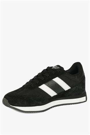 Hammer Jack Hakiki Deri Santiago Siyah Beyaz  Kadın Spor Ayakkabı