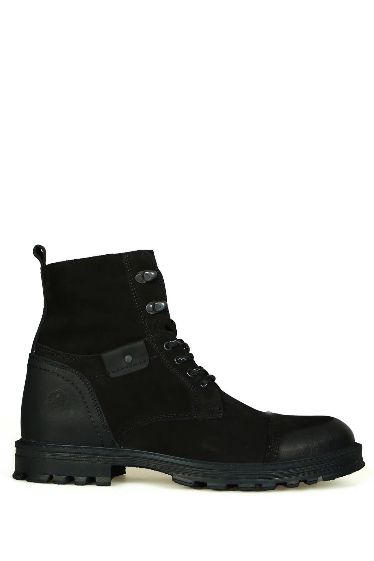 Hammer Jack Alum Siyah Nubuk Hakiki Deri Erkek Bot | 211 930-M-439