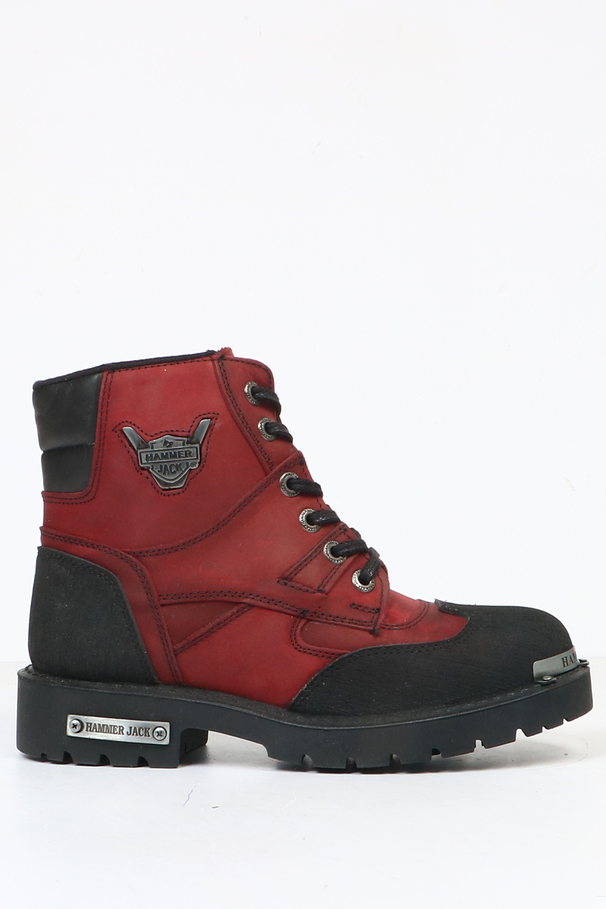 Hammer Jack Hakiki Deri Bordo Crazy Kadın Bot | 102 16550-G-3648