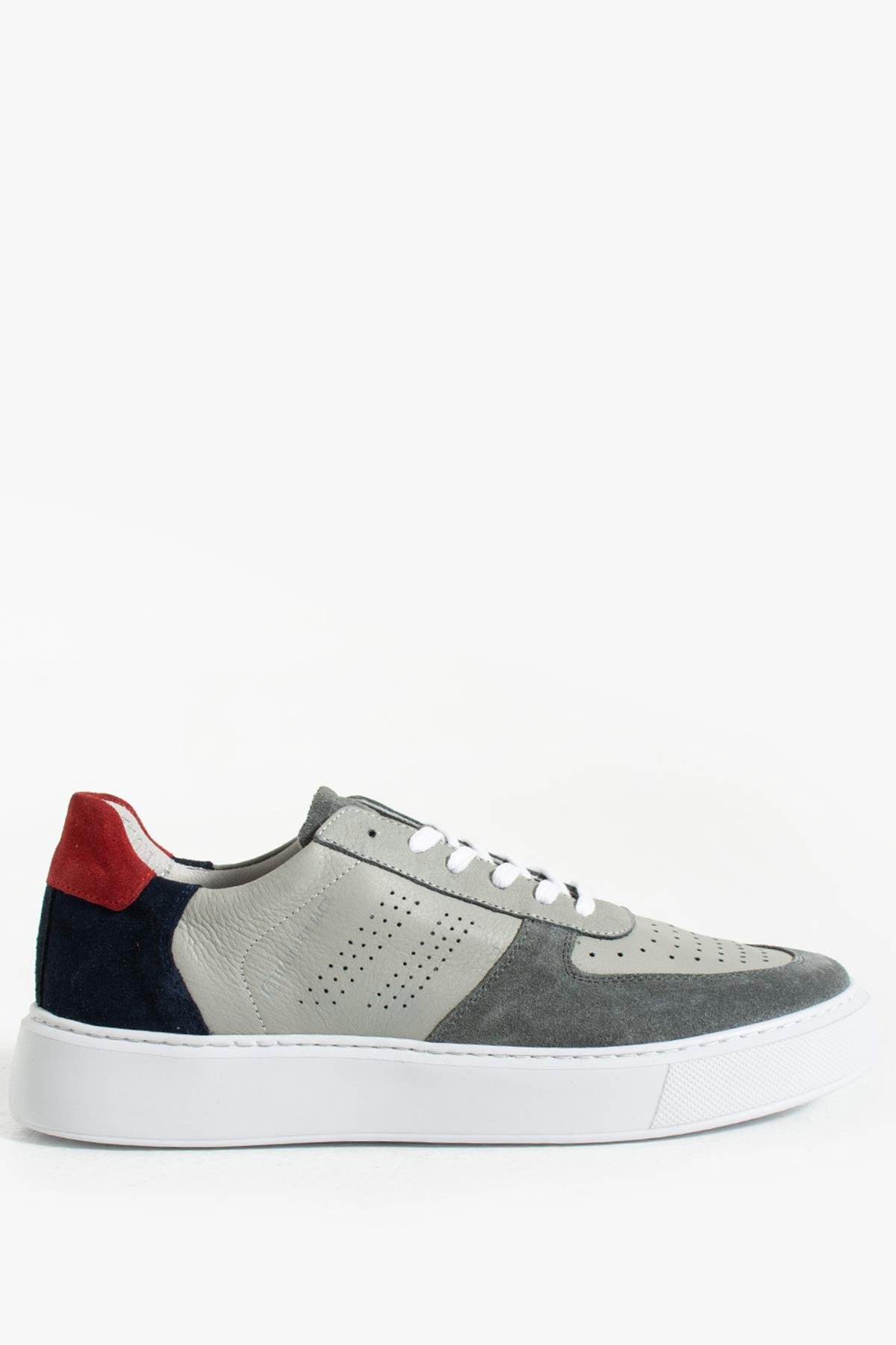 Hammer Jack Twent Hakiki Deri Gri Erkek Ayakkabı 102 23215-M | 102 23215-M-5396