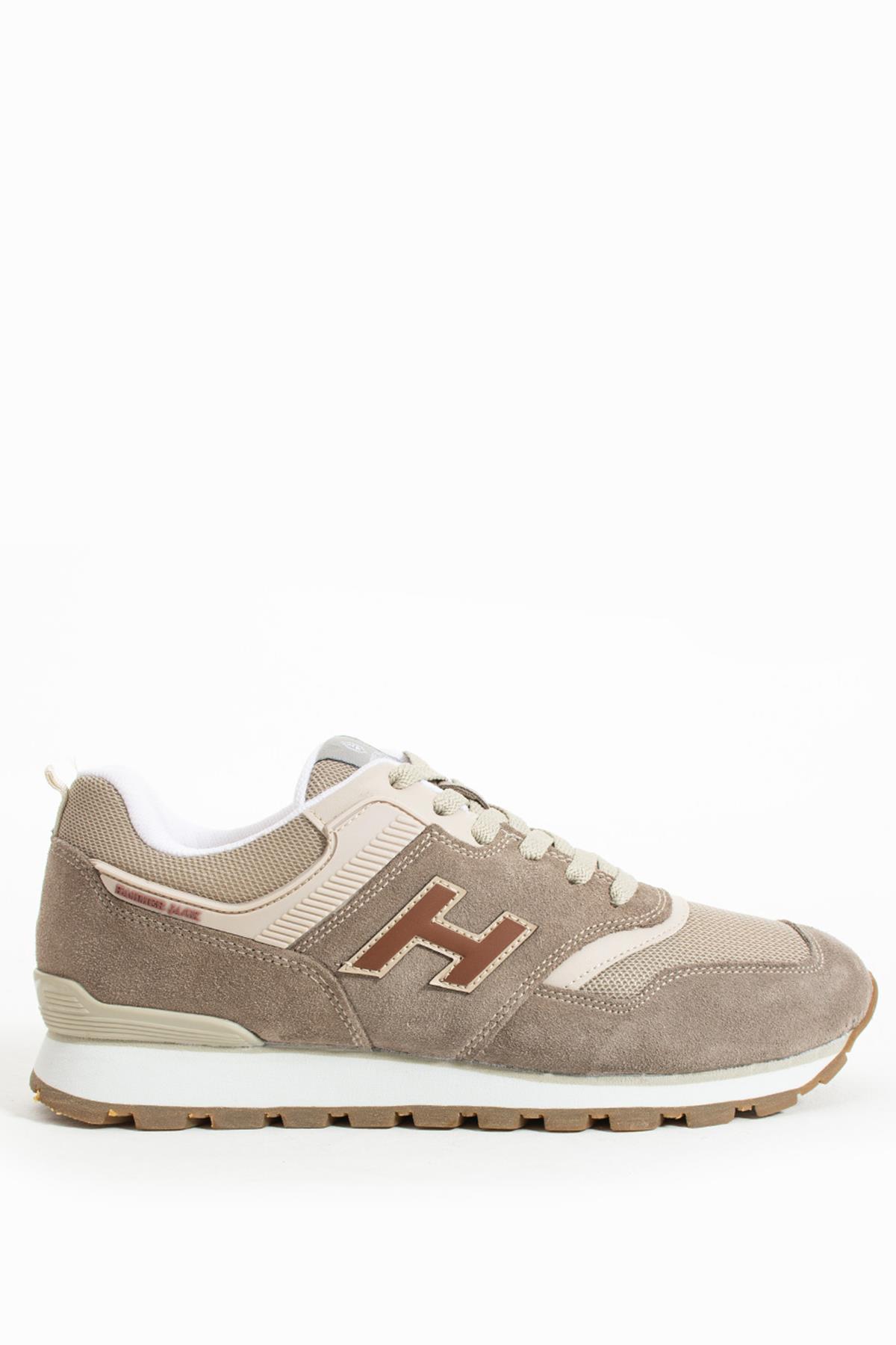 Hammer Jack Uruguay Hakiki Deri Taupe-Krep Erkek Spor Ayakkabı  | 102 19252-M-12875