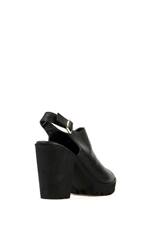 Hammer Jack Siyah Kadın Terlik / Sandalet 155 30-Z