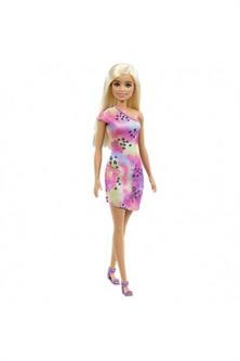 Barbie Bebek Sarışın Renkli Elbiseli