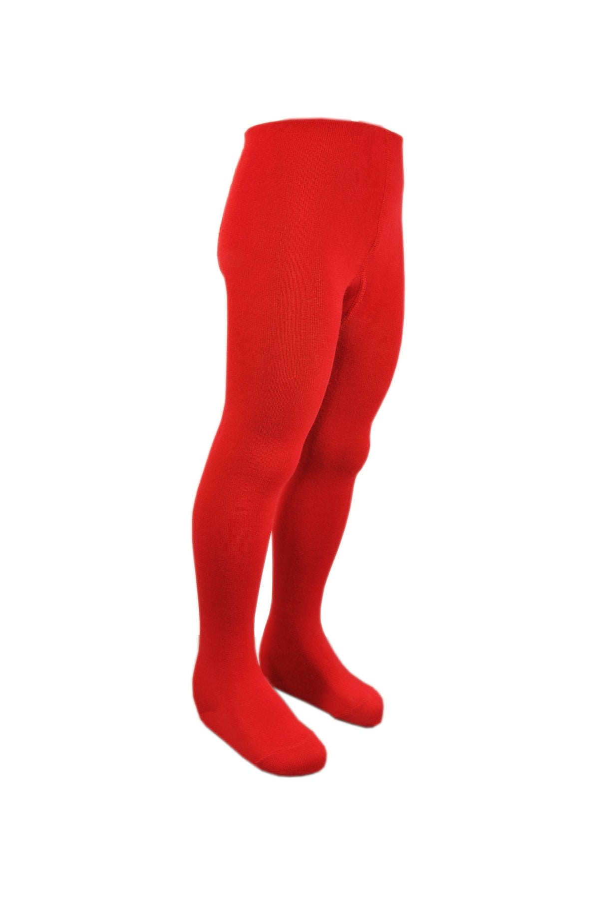 Külotlu Çocuk Çorabı Düz Kırmızı Renk %80 Pamuklu |  Design Socks