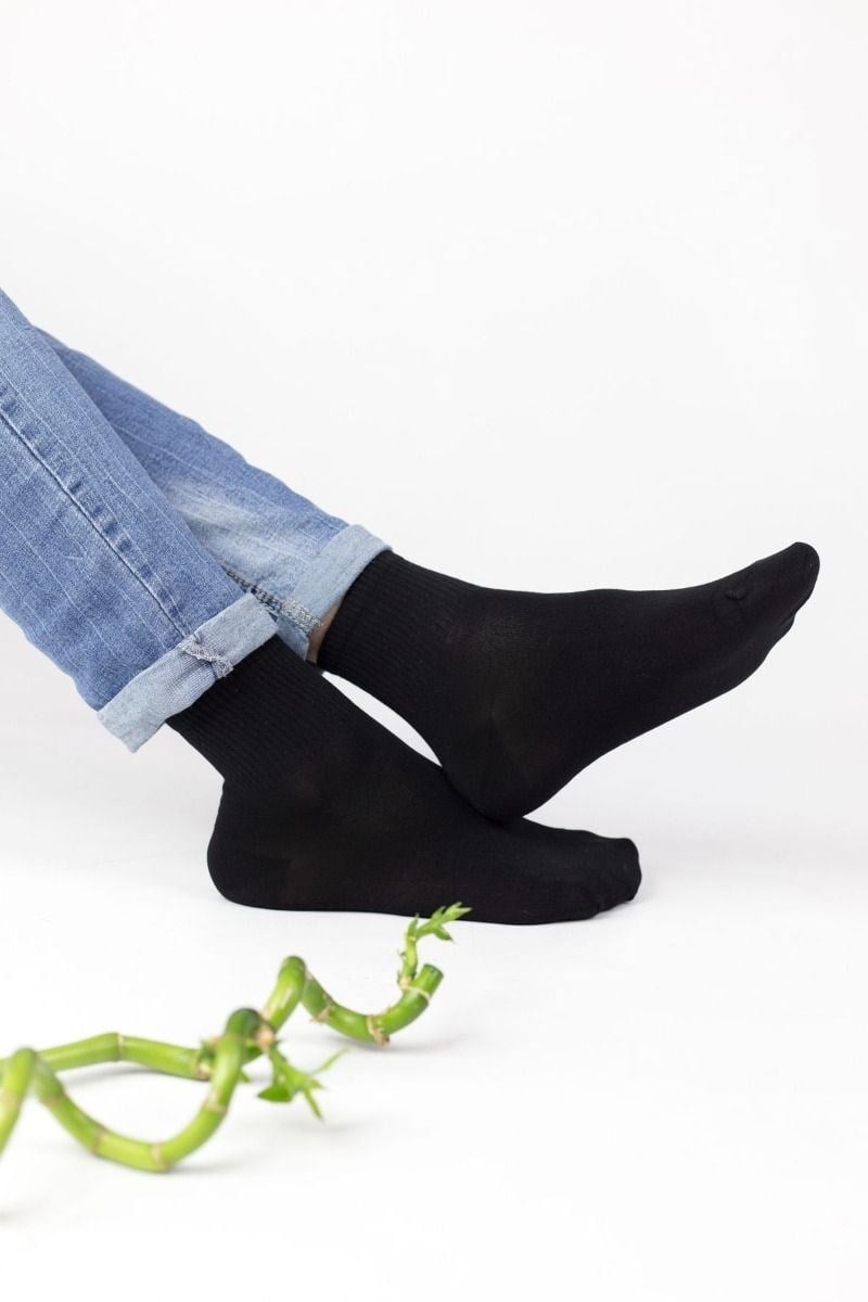Bambu Yarım Konç Erkek Çorabı -  39-42 / 43-46 Numara %70 Bambu 12 Çift