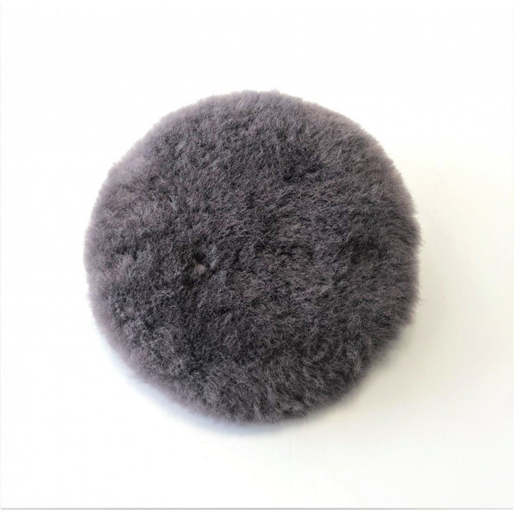 Lambswool Polishing Pad 160mm - Gri Yün Pasta Keçesi
