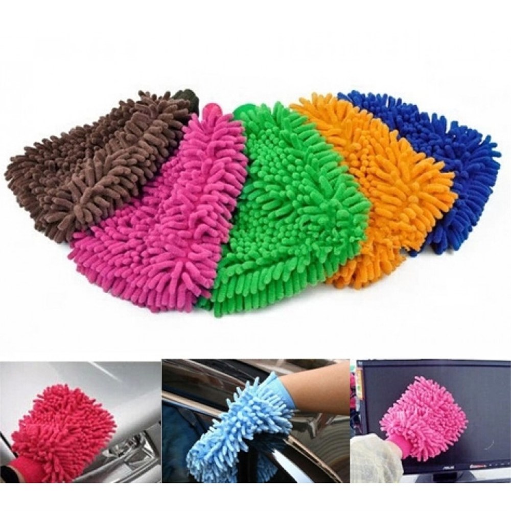 Peluş Makarna Yıkama Eldiveni