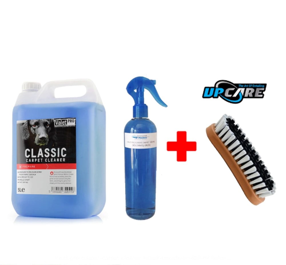 Valet Pro Classic Carpet Cleaner Koltuk Temizleme 500 ML (Bölünmüş Ürün) + Upcare Temizleme Fırçası
