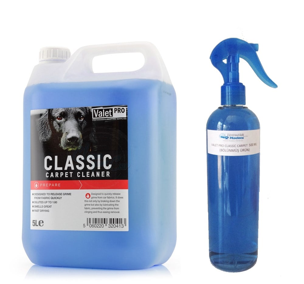 Valet Pro Classic Carpet Cleaner Koltuk Temizleme 500 ML BÖLÜNMÜŞ