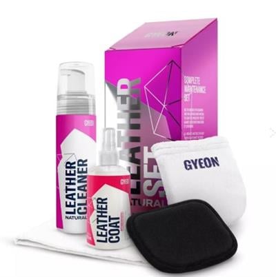 GYEON Q²M LeatherSet Natural Modern Deri Günlük Hafif Temizlik ve Bakım Seti (5 Parça) - 200 ml