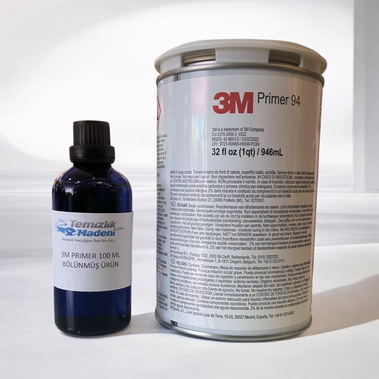 3M Kanal Yapıştırıcı 3M Primer 94 Bant & Folyo Yapışkan Güçlendirici 100 ml BÖLÜNMÜŞ ÜRÜN