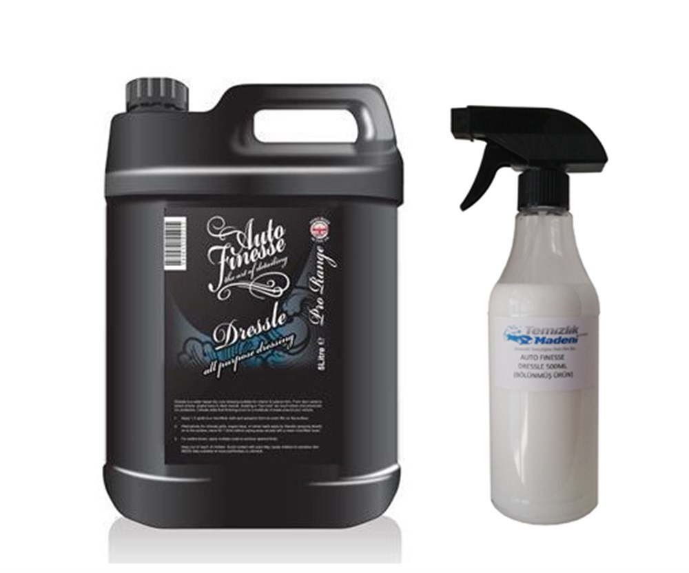 Auto Finesse Dressle - Genel Plastik Parlatıcı ve Besleyici Bölünmüş Ürün 500ml