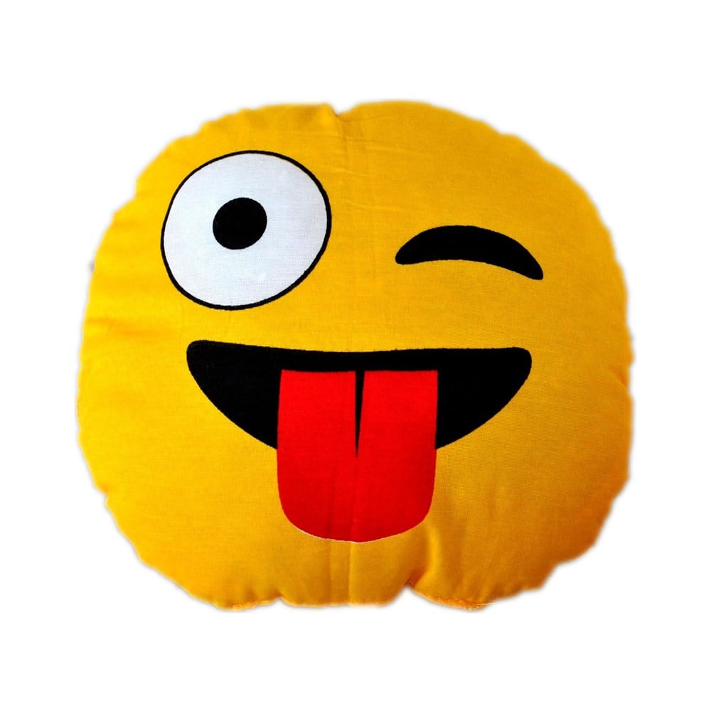 Emoji Yastık-Göz Kırpan Emoji Yastık(Lastikli)